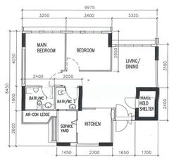 Blk 314B Waterway Cascadia (Punggol), HDB 3 Rooms #631537361